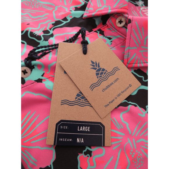 Chubbies Performance Polo L Bio-Luminiscent NWT - Picture 6 of 6